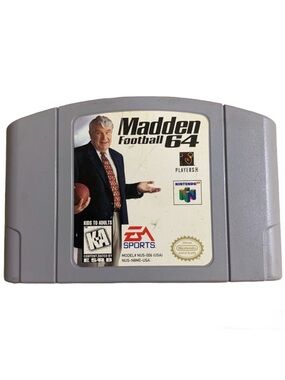 Madden Football 64 - Nintendo 64 N64 - Game Pak Only - Tested & Works